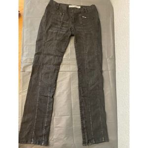 EXPRESS precision Fit size 2 Black wash Jeans with zippers